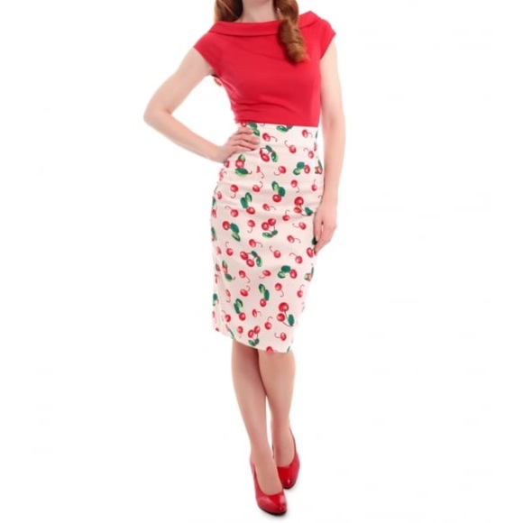 Collectif Dresses & Skirts - Collecting cherry skirt 🍒